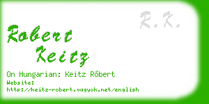 robert keitz business card